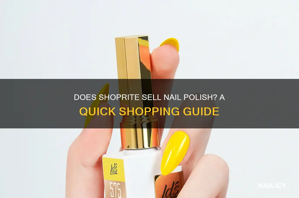 does shoprite sell nail polish