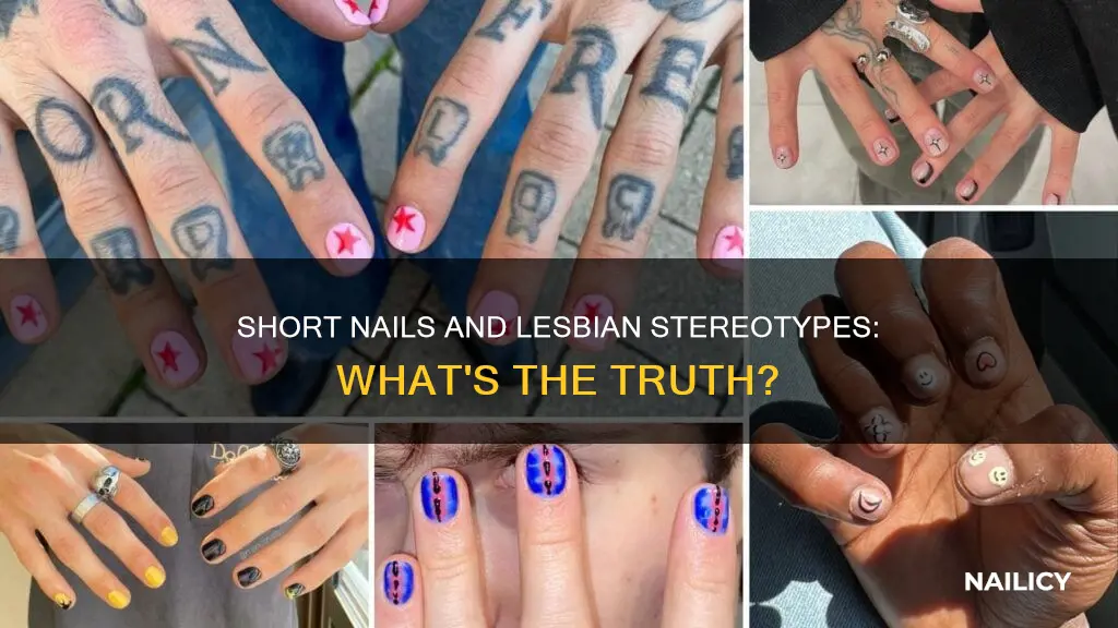 does shrot nails mean im lesbian