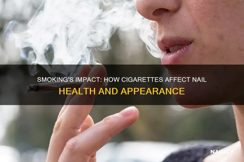does smoking affect nails
