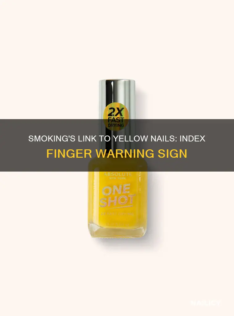 does smoking cause yellow nails index finger