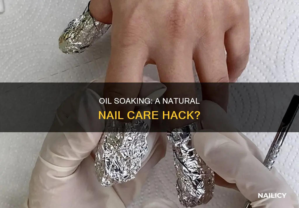 does soaking in oil help finger nails