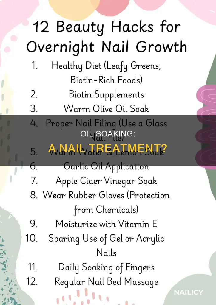 does soaking in oil help finger nails