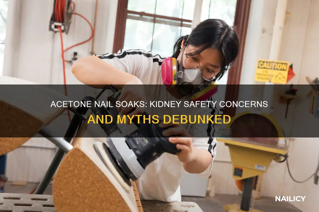 does soaking nails in acetone hurt kidneys