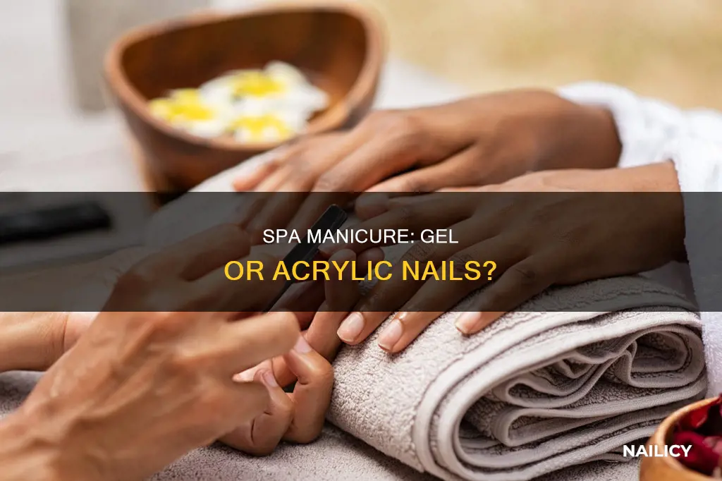 does spa manicure give u gel or acrylic nails