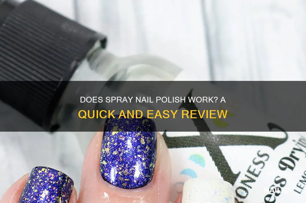 does spray nail polish work