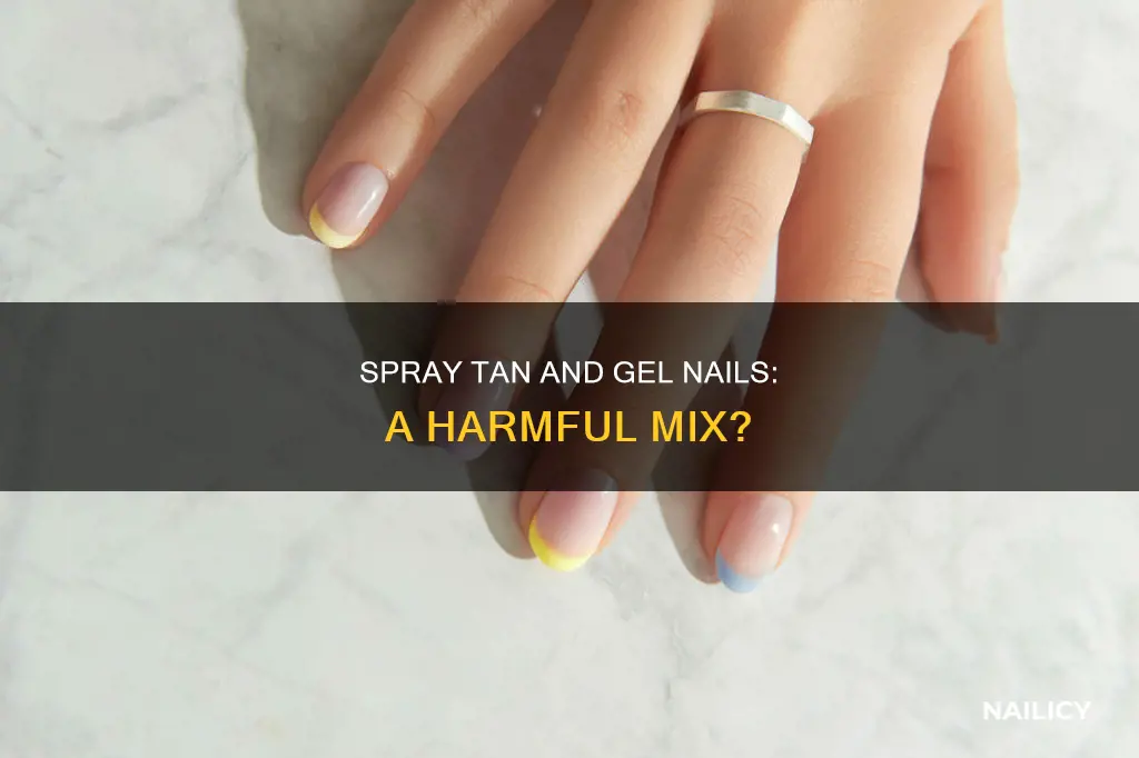 does spray tan ruin gel nails