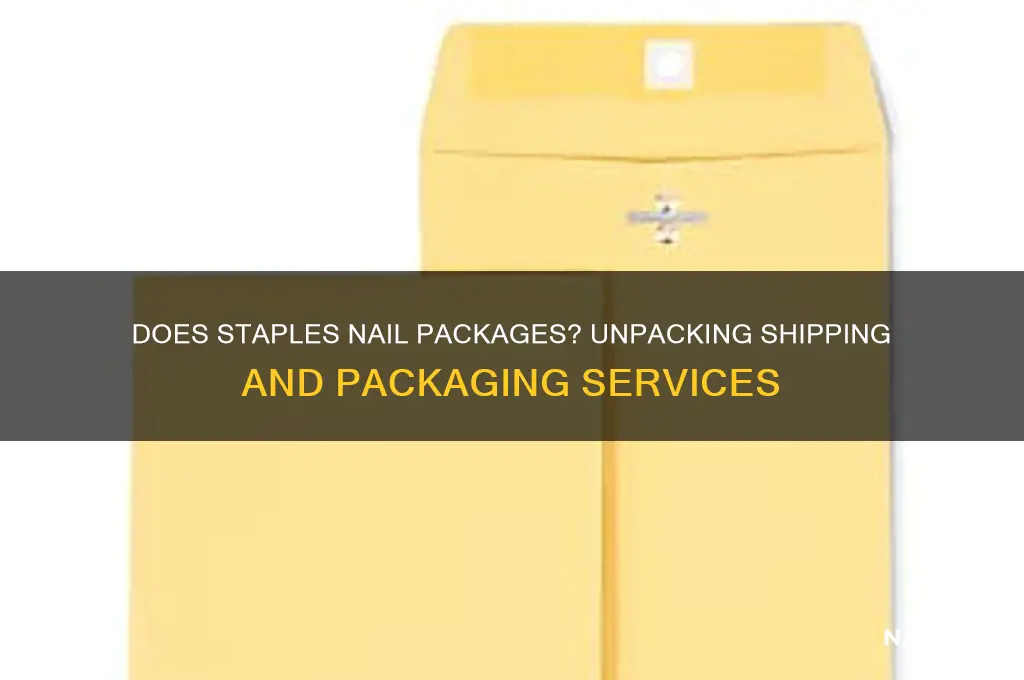 does staples nail packages