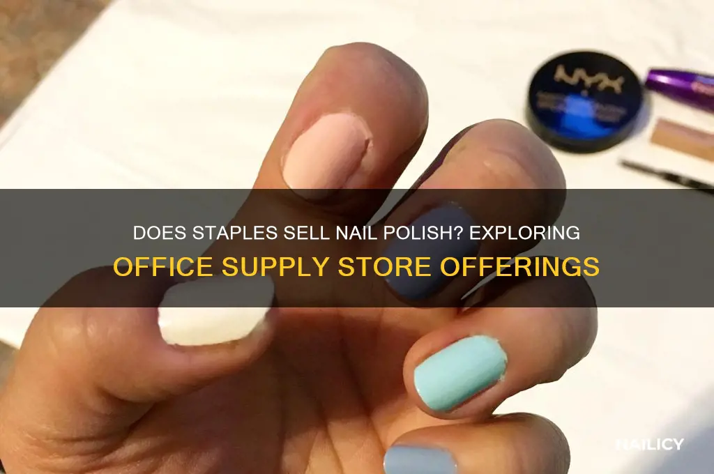 does staples sell nail polish