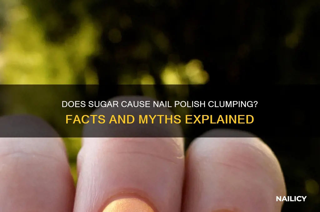 does sugar make nail polish clump