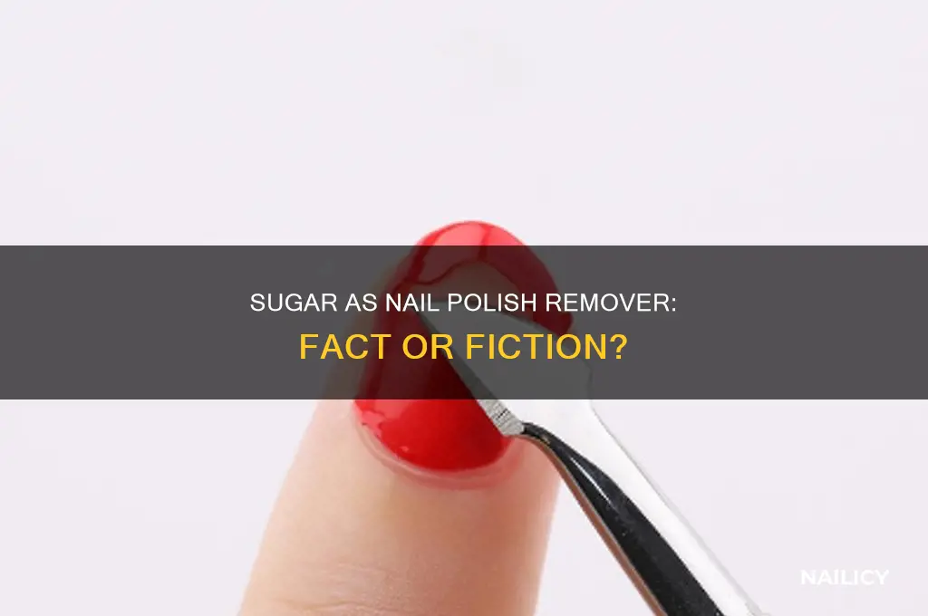 does sugar pick up nail polish