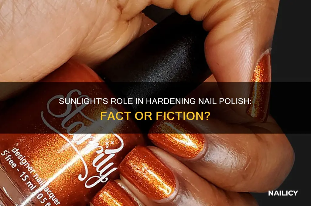 does sunlight harden nail polish