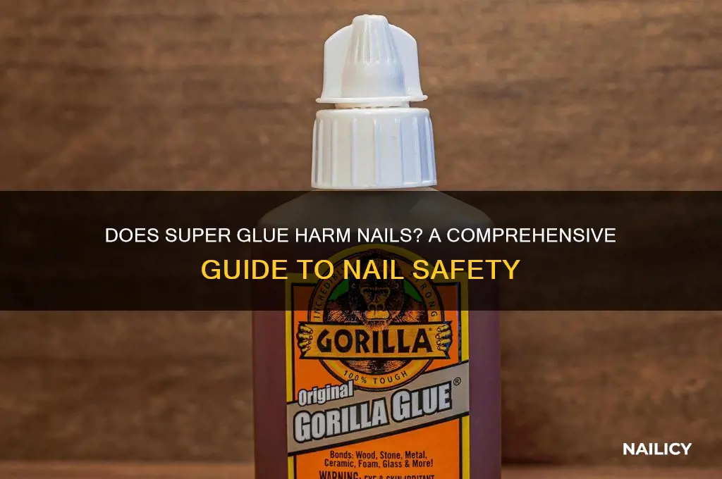 does super glue damage nails