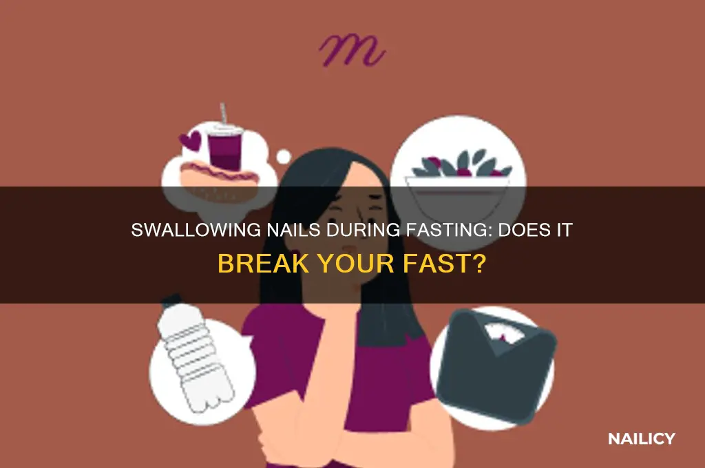 does swallowing your nails invalidate your fast
