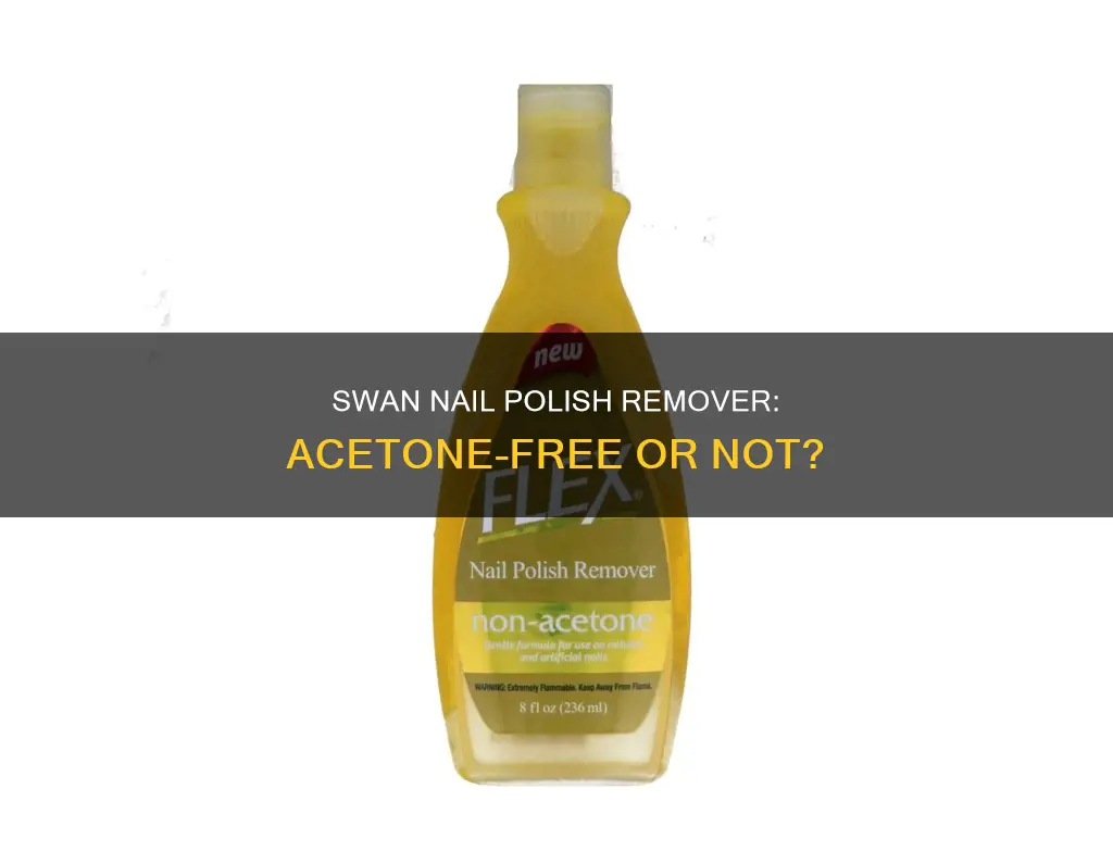 does swan nail polish remover have acetone