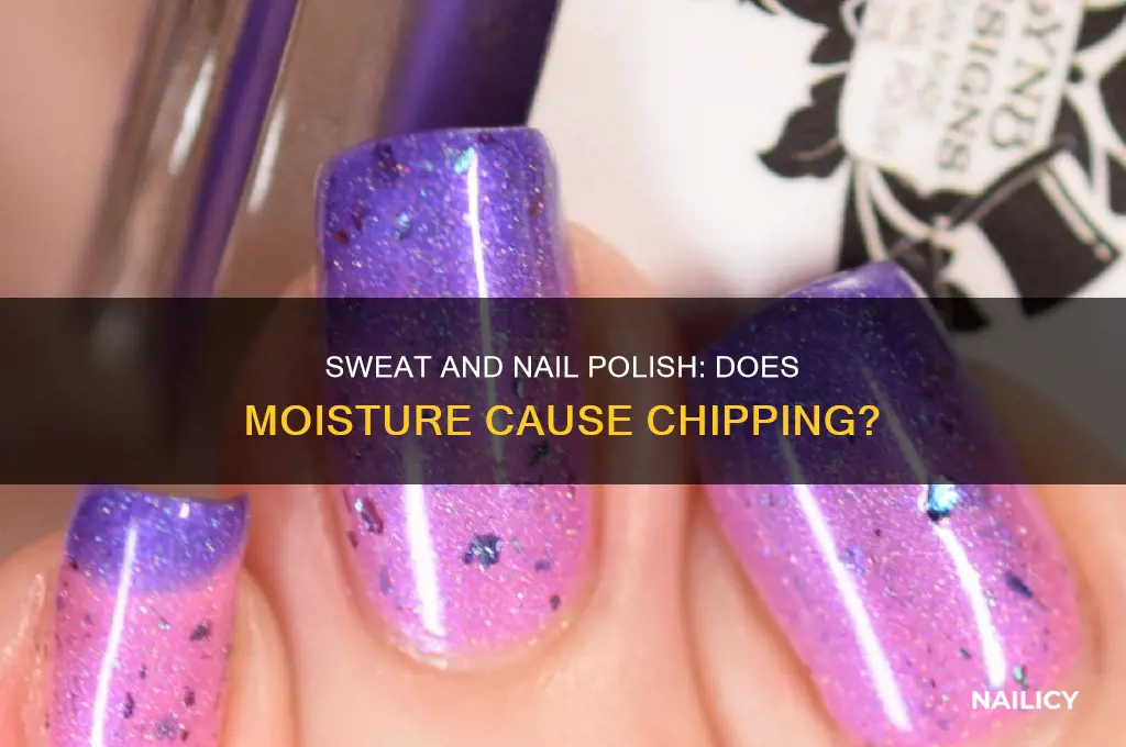 does sweat make nail polish come off