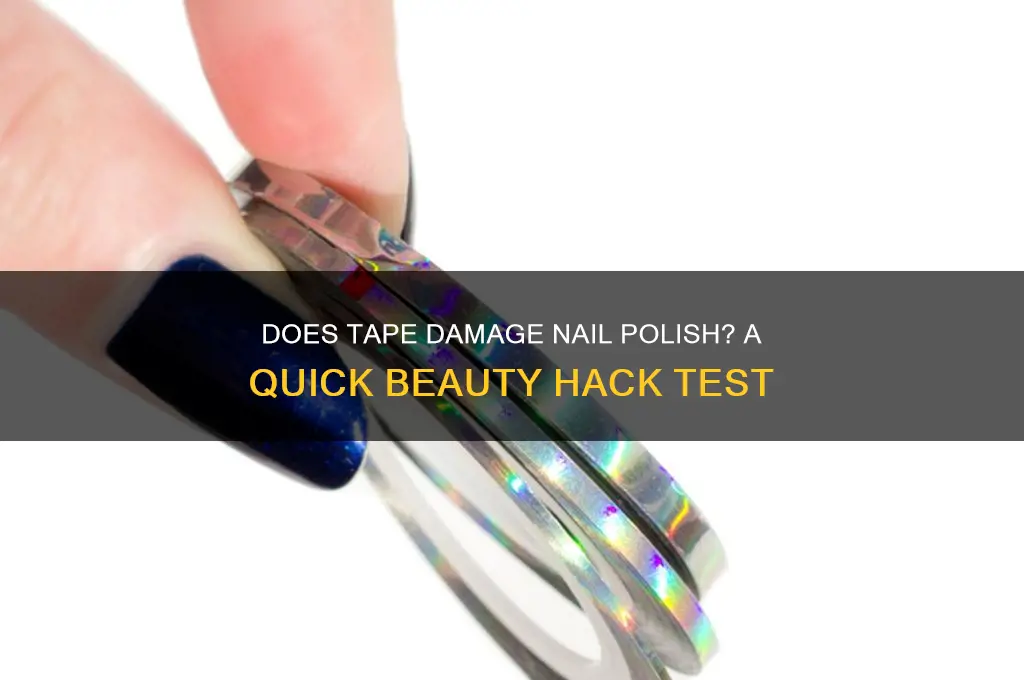 does tape peel off nail polish