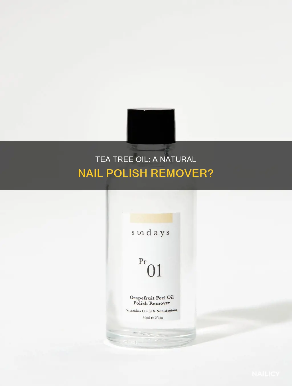 does tea tree oil remove nail polish