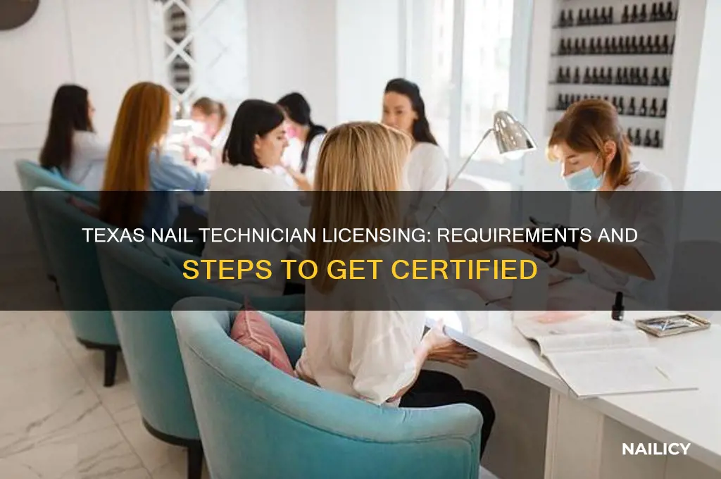 does texas require license for nail technician