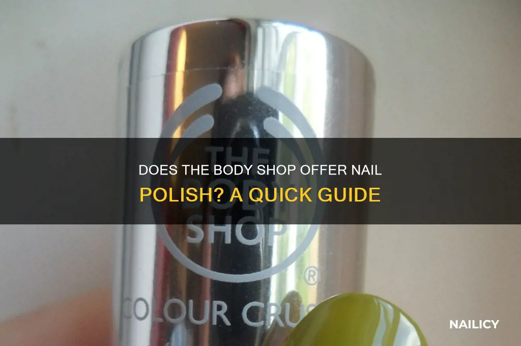 does the body shop sell nail polish