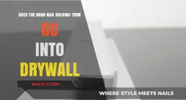 How to Secure Trim to Drywall with Brad Nails