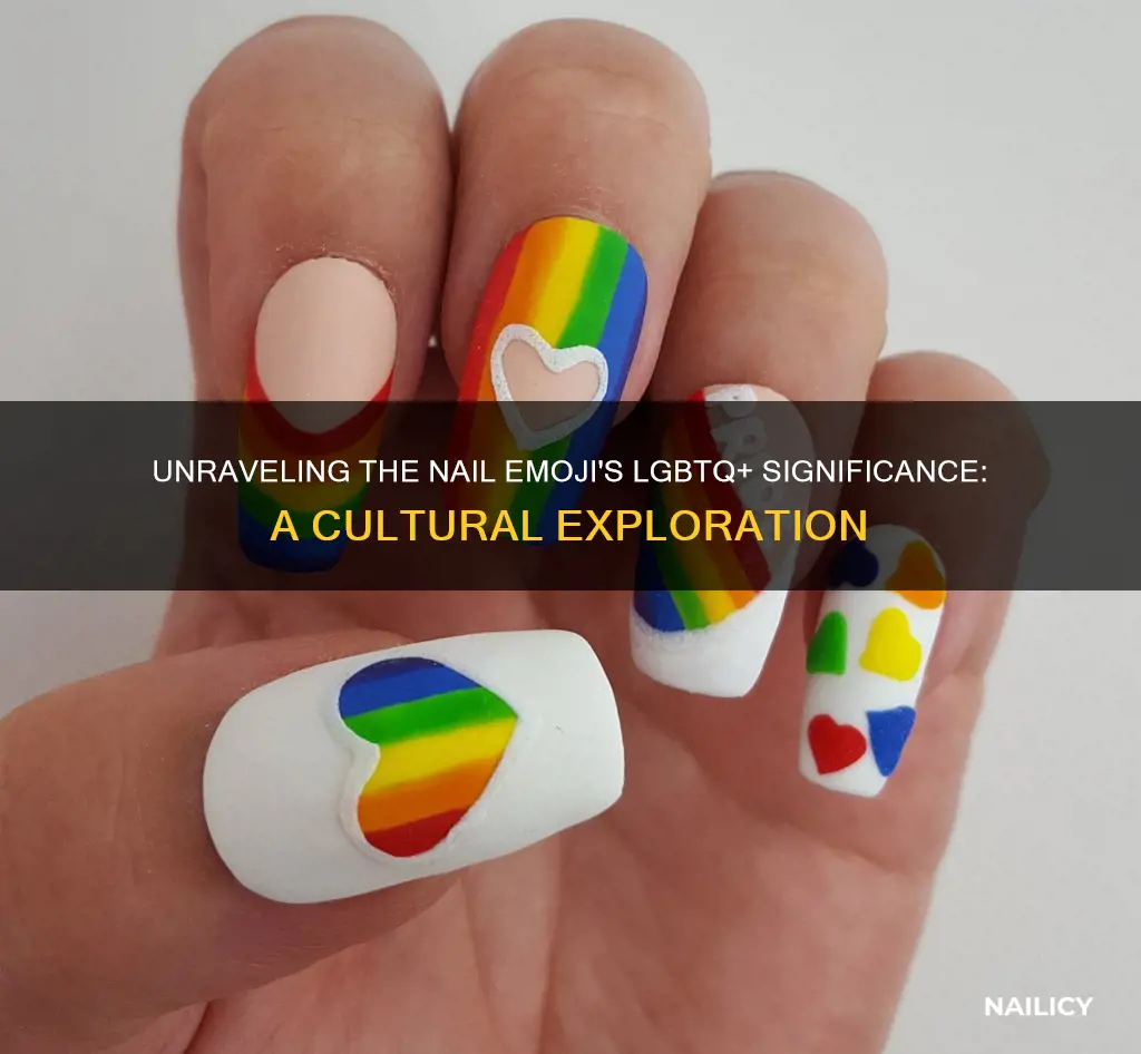 does the nail emoji mean gay