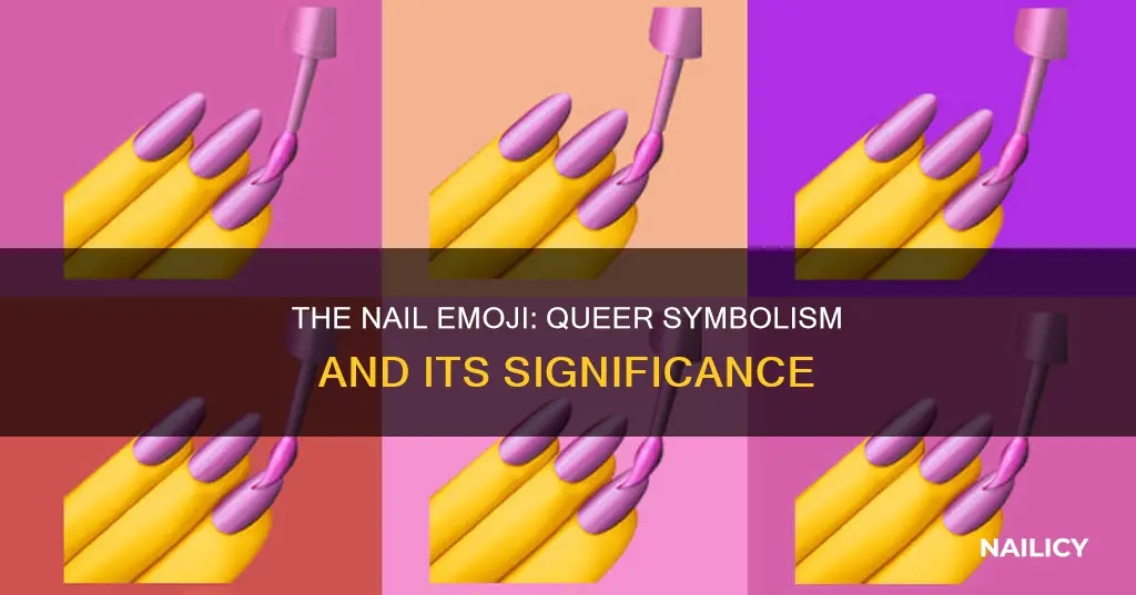 does the nail emoji mean gay