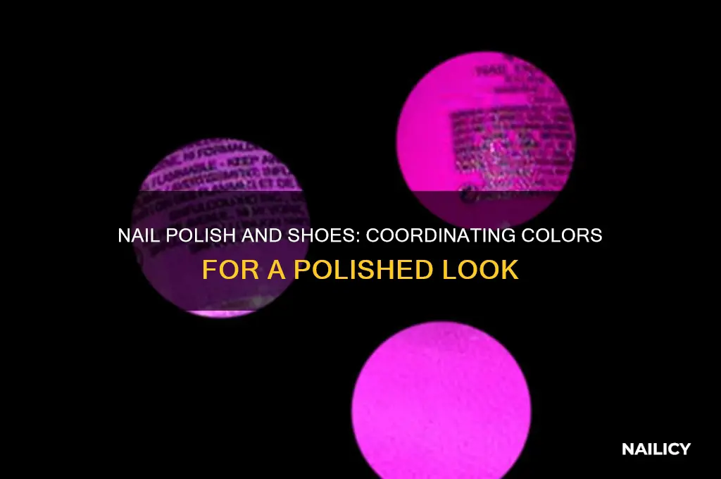 does the nail polish match the shoe