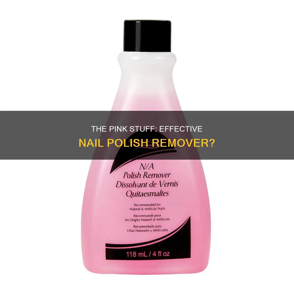 does the pink stuff remove nail polish