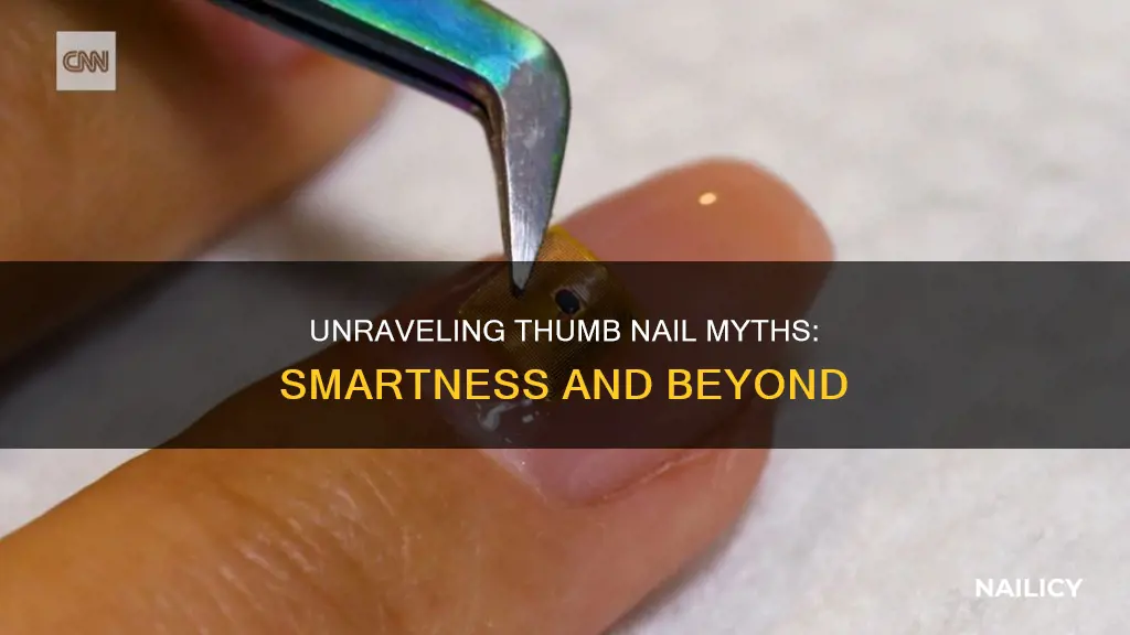 does the thing on your thumb nail means your smart