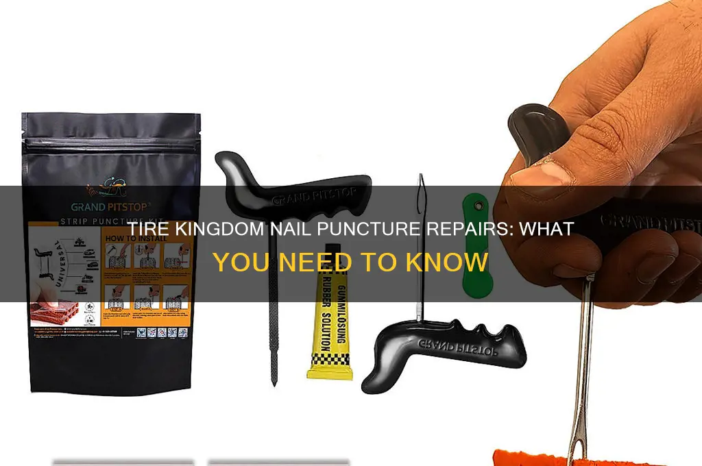 does tire kingdom do tire nail punctures repairs