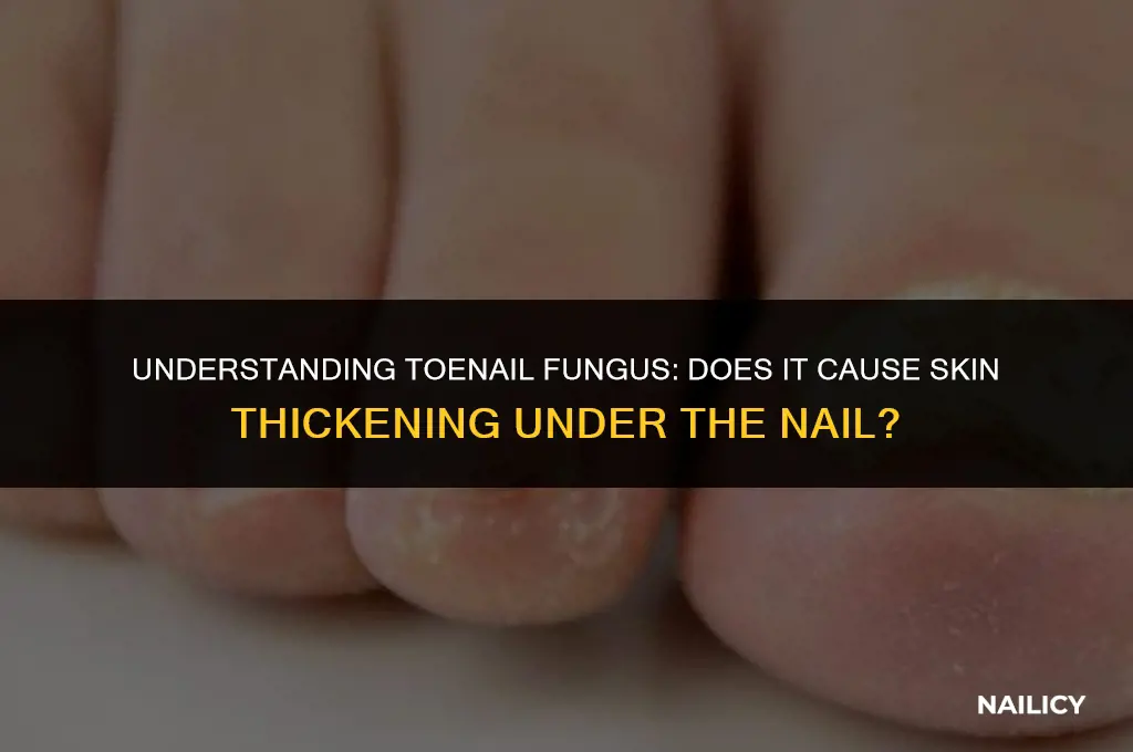 does toenail fungus cause skin to get thick under nail