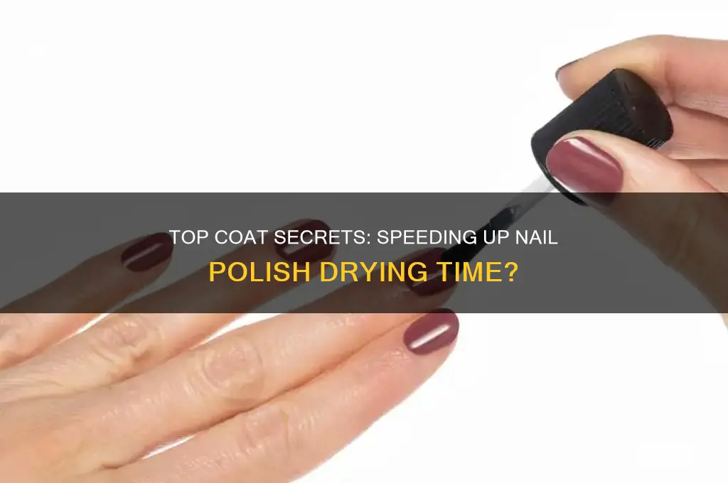 does top coat help dry nail polish