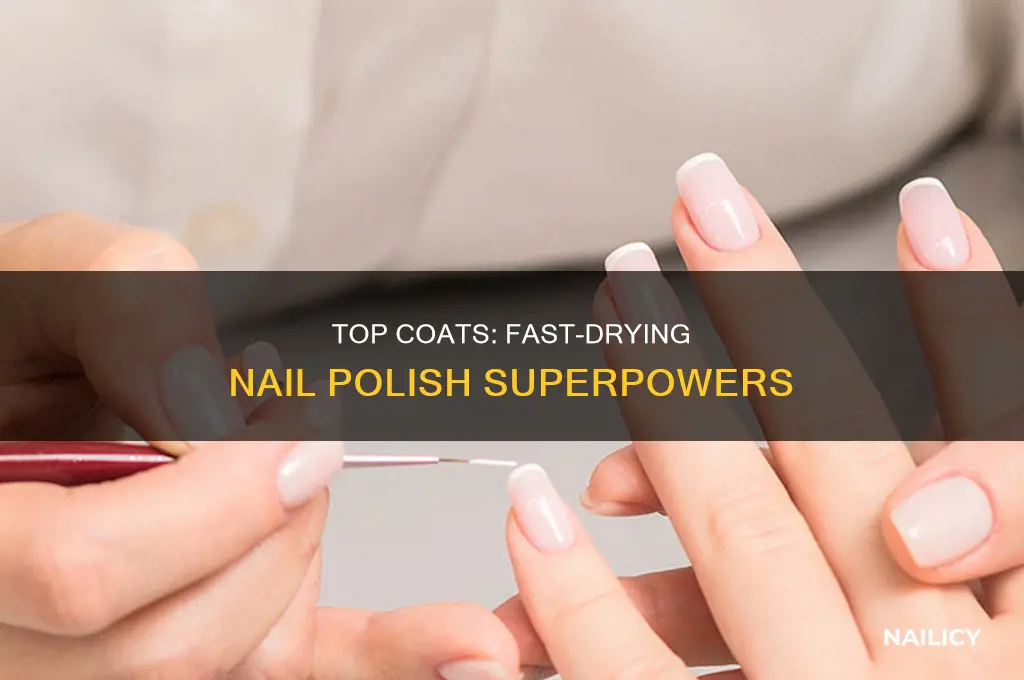 does top coat make nails dry faster