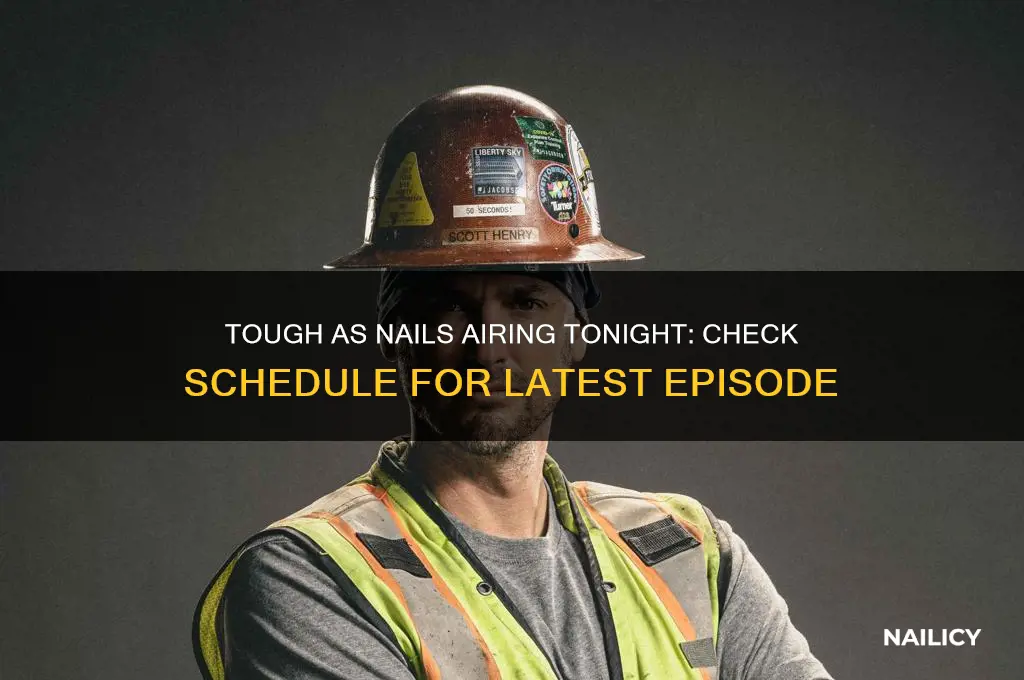 does tough as nails come on tonight