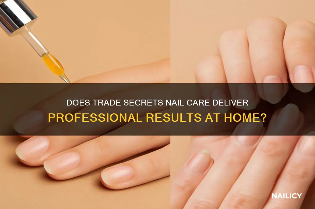 does trade secrets do nails