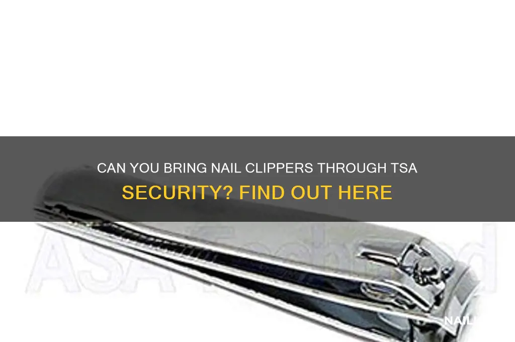 does tsa allow nail clippers