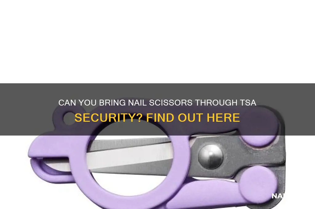 does tsa allow nail scissors