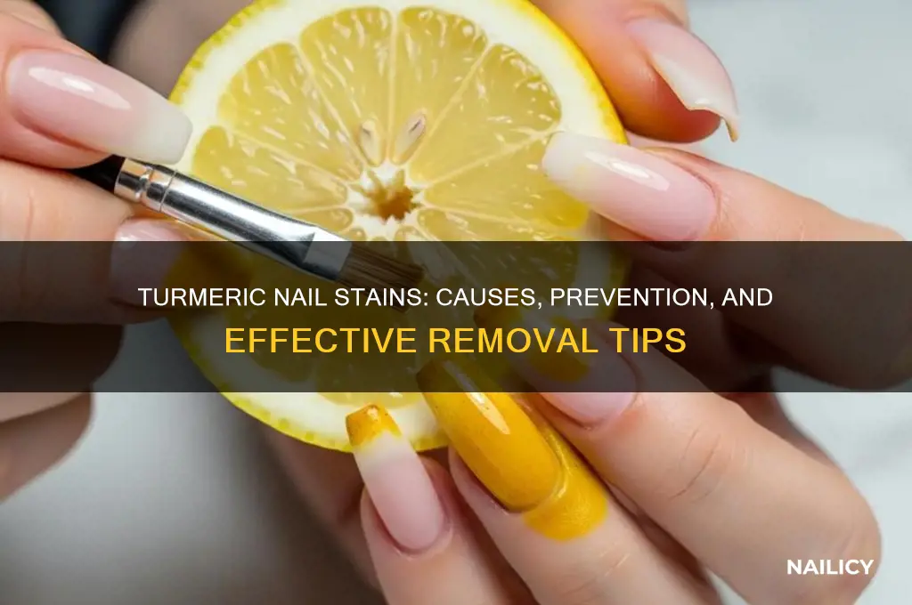 does turmeric stain nails