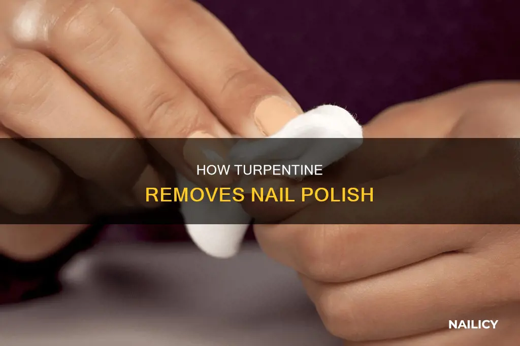 does turpentine remove nail polish