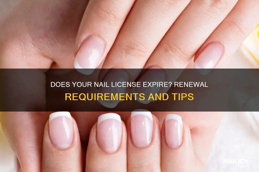 does ur nail license expire