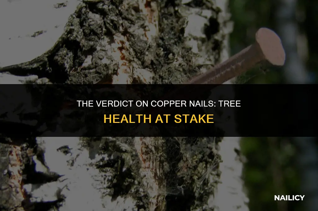 does using copper nails kill trees