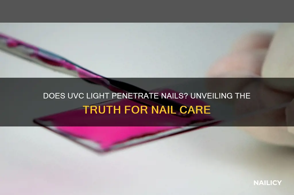 does uvc penetrate nails