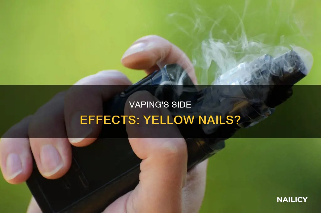 does vaping make your nails yellow