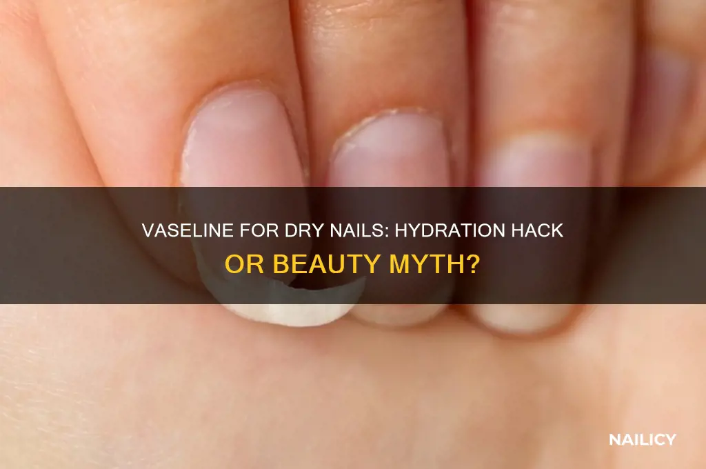 does vaseline help dry nails