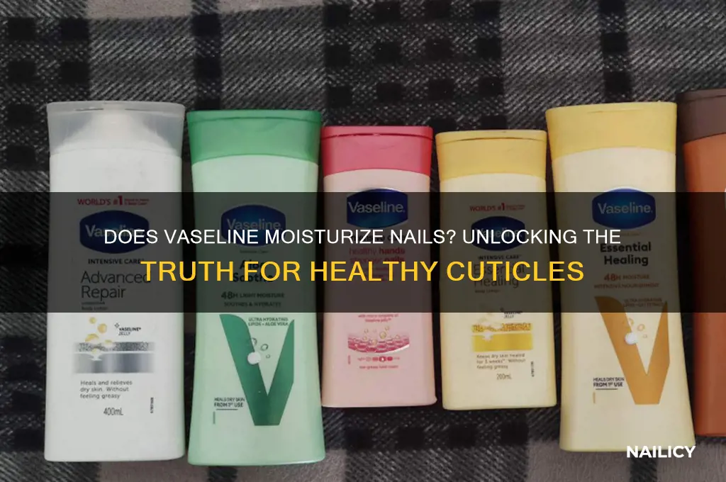 does vaseline moisturize nails