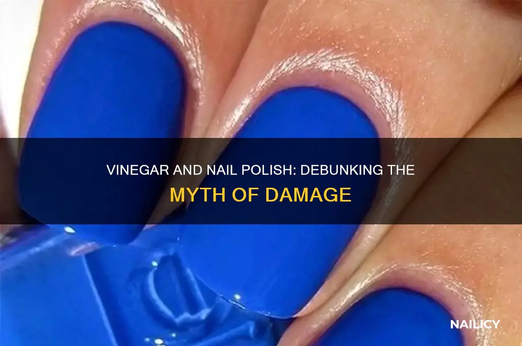 does vinegar hurt nail molish