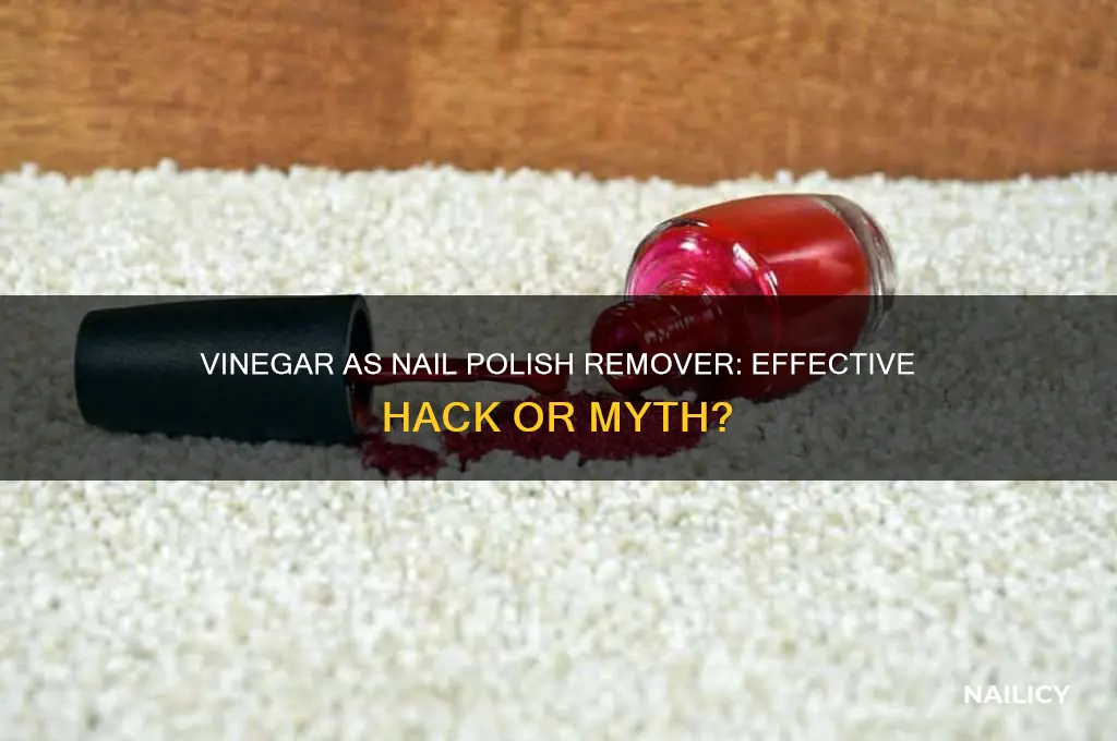 does vinegar take off nail polish