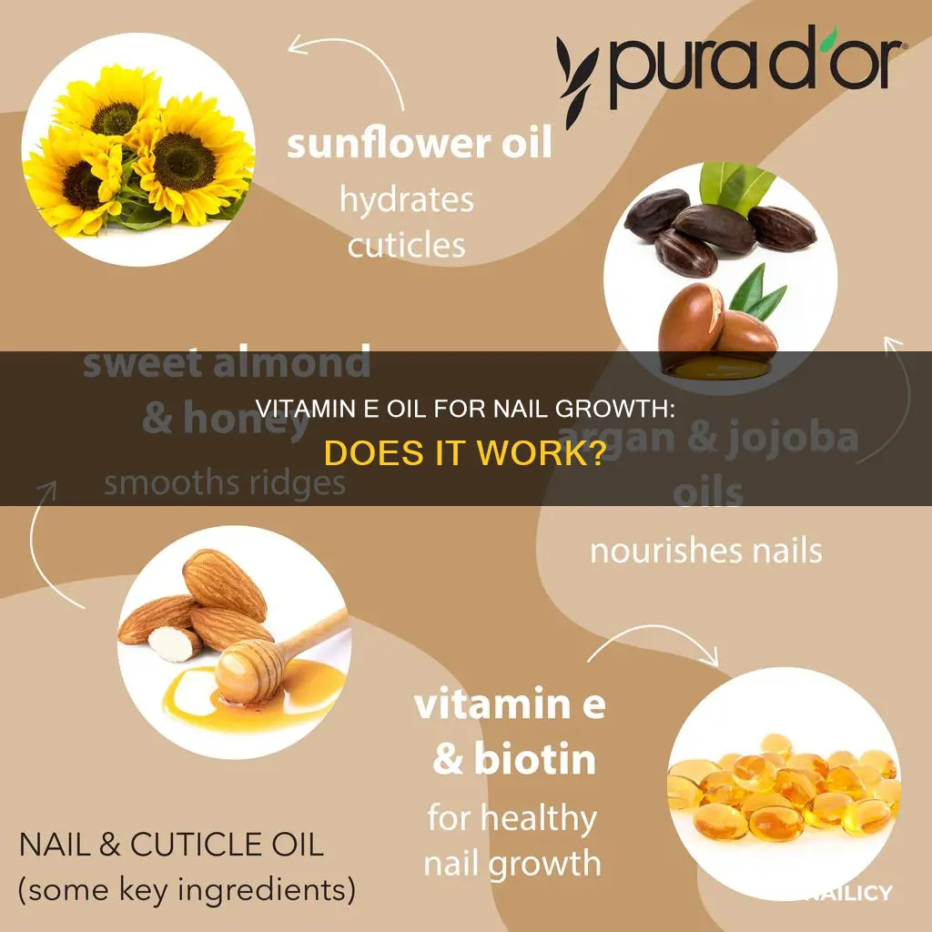 does vitamin e oil help nails grow