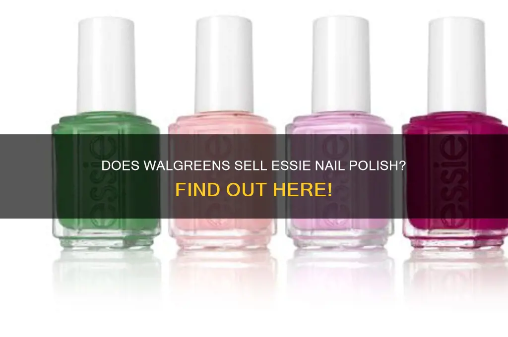 does walgreens carry essie nail polish