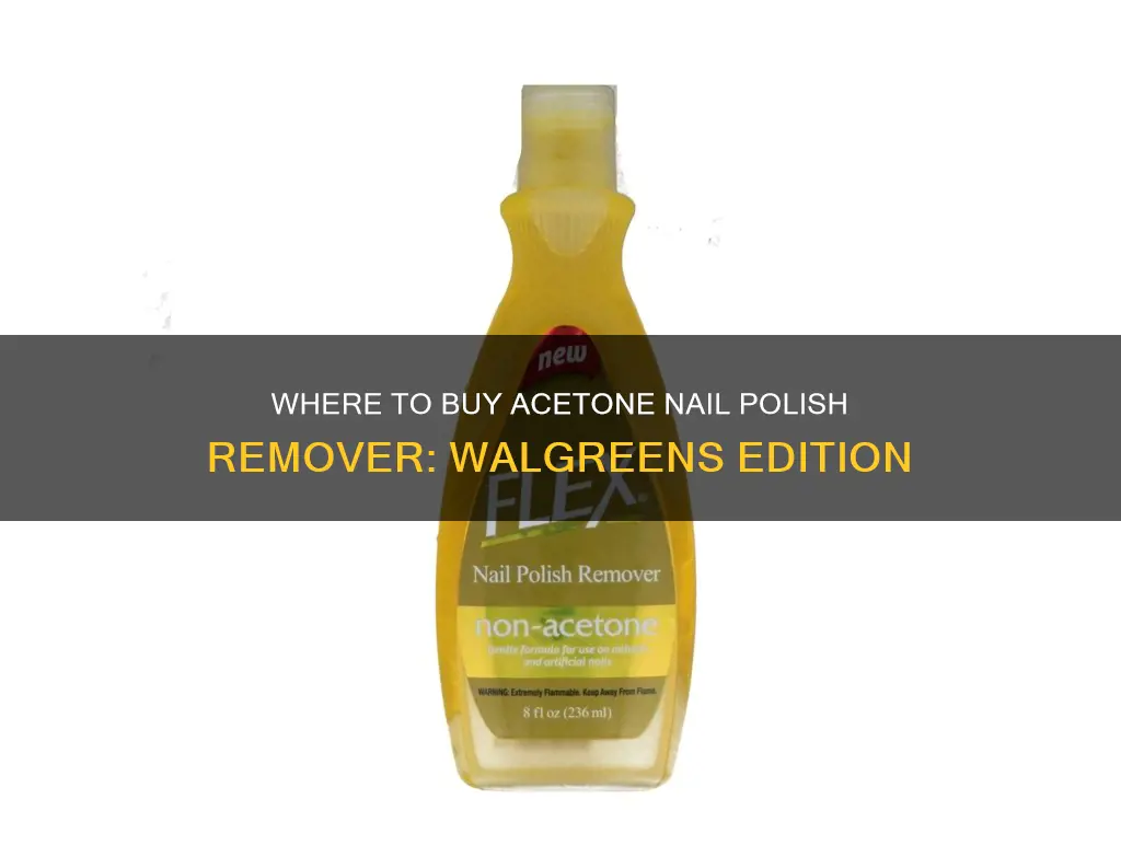 does walgreens sell acetone nail polish remover